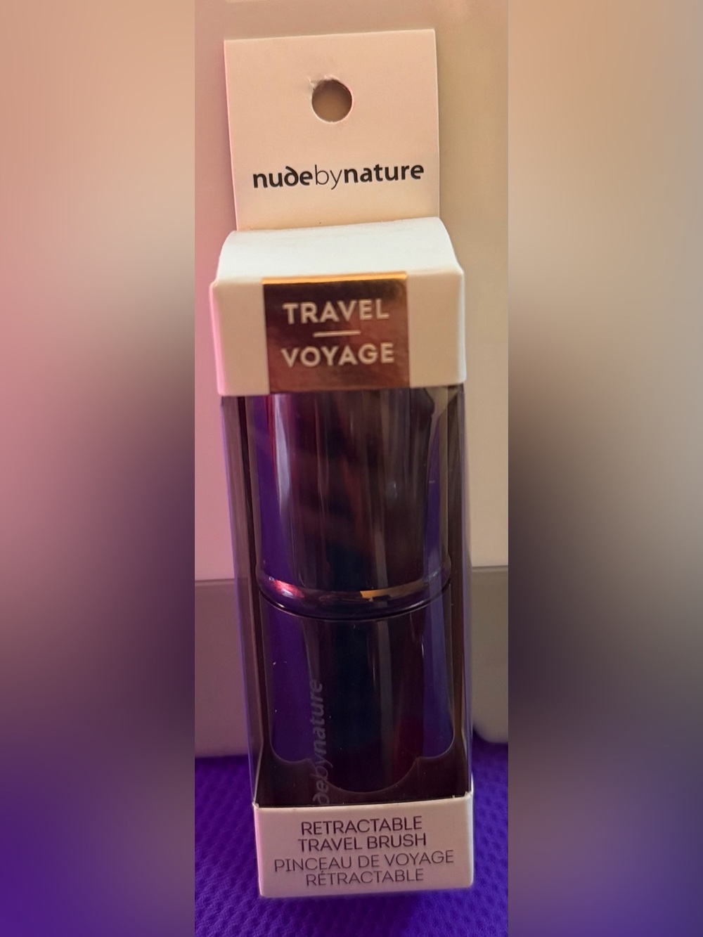 Nude by Nature Retractable Travel Brush